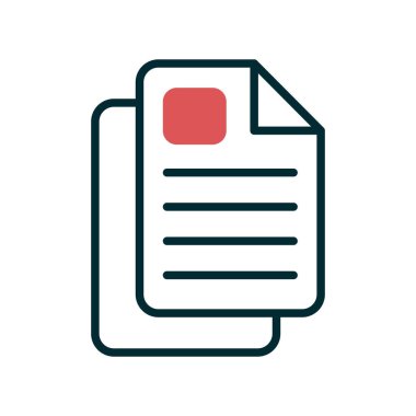 belge simgesi, illüstrasyon. düz tasarım biçimi.