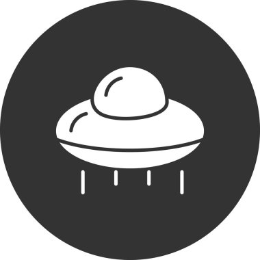 UFO simgesi, vektör çizimi, Uzay Gemisi