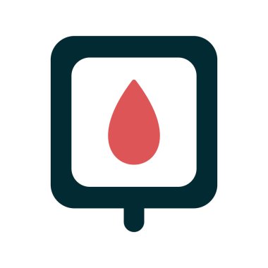 Kan Torbası simgesi, vektör çizimi