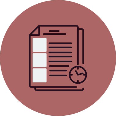 Sınav simgesi vektör illüstrasyonu