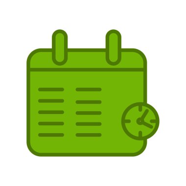 Takvim simgesi, vektör çizimi 