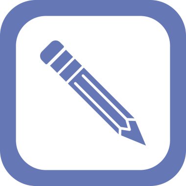 Kalem simgesi, vektör illüstrasyonu