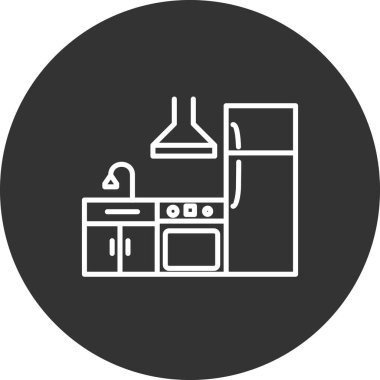 Mutfak simgesi vektör illüstrasyonu