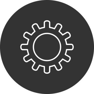 Teçhizat Web simgesi basit bir illüstrasyon. Sembol ayarlanıyor