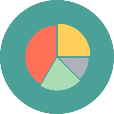 grafik, diyagram simgesi vektör çizimi
