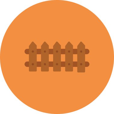 çit simgesi vektör illüstrasyonu