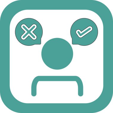 karar simgesi vektör illüstrasyonu