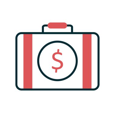 Evrak Dosyası ikon vektör illüstrasyonu