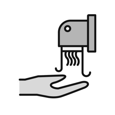 el kurutma simgesi vektör çizimi