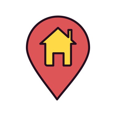 ev yeri kutsal kişilerin resmi, vektör çizim