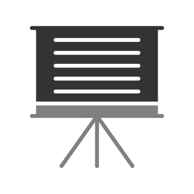 sunum simgesi vektör illüstrasyonu