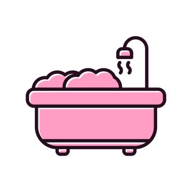 Küvet. Web simgesi basit tasarım 