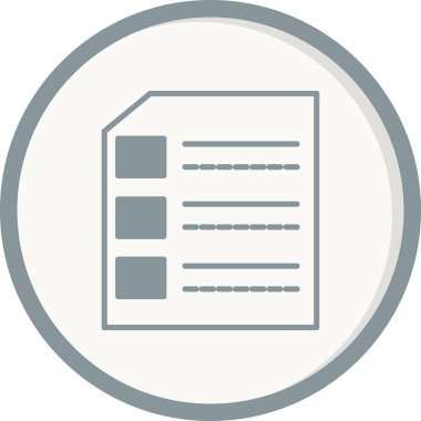 Kontrol listesi. Web simgesi vektör illüstrasyonu 