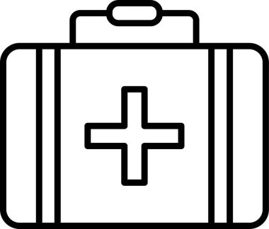 evrak çantası ikonu vektör illüstrasyonu