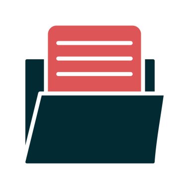 Dosya. Web simgesi basit illüstrasyon 