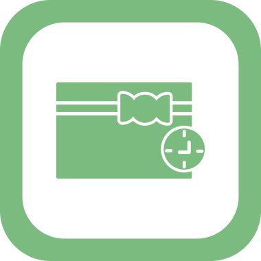 Saat simgesi vektör illüstrasyonu