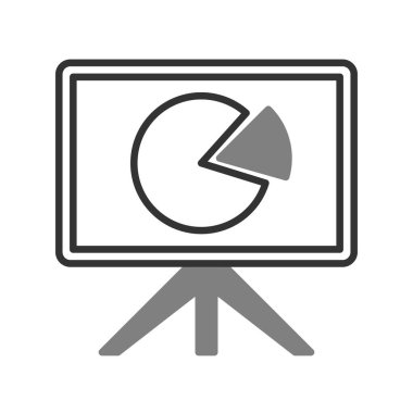 grafik, diyagram simgesi vektör çizimi