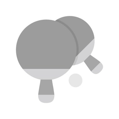 ping pong raket ikonu. düz dizayn. vektör illüstrasyonu.