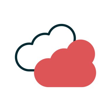 Bulut simgesi vektör illüstrasyonu