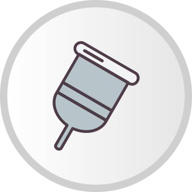 Adet Kupası ikonu vektör illüstrasyonu