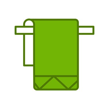 havlu ikonu vektör illüstrasyonu