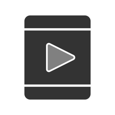 tablet. Web simgesi basit illüstrasyon