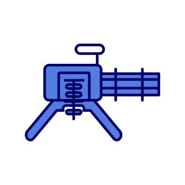 Bir silah simgesinin vektör illüstrasyonu 