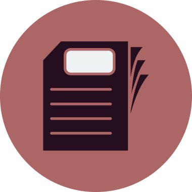 Kağıt, belge simgesi modada  