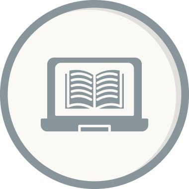 çevrimiçi öğrenme simgesi vektör illüstrasyonu