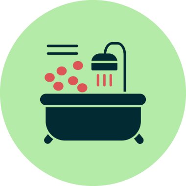 Küvet. Web simgesi basit tasarım 