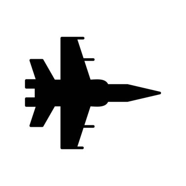 Fighter Jet ikon vektör çizimi