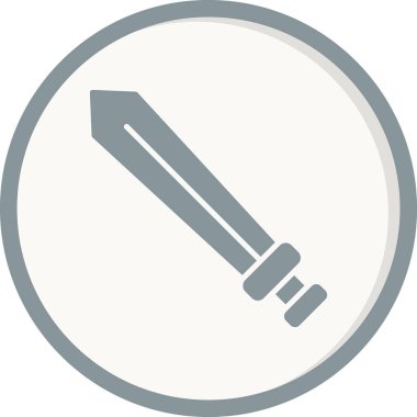 Kılıç. Web simgesi basit illüstrasyon 