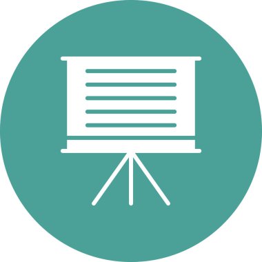 sunum simgesi vektör illüstrasyonu