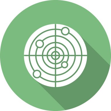 radar simgesi vektör illüstrasyonu