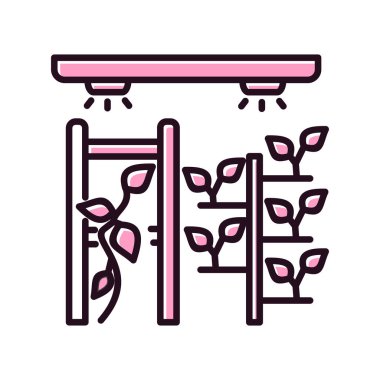 Sürüm bahçesi ikon vektör illüstrasyonu