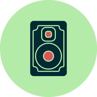 ses aygıtı müzik simgesi vektör illüstrasyon grafik tasarımı 