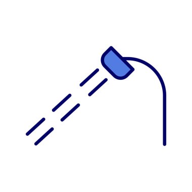 Duş simgesi. Su damlalarının basit bir gösterimi, ağ için vektör simgesi