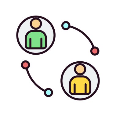 Bağlantı simgesi, vektör illüstrasyonu