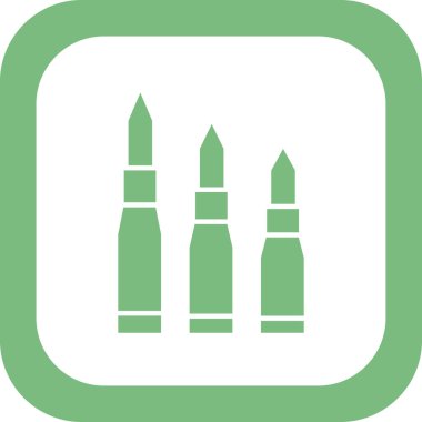 Kurşunların düz simgesi 