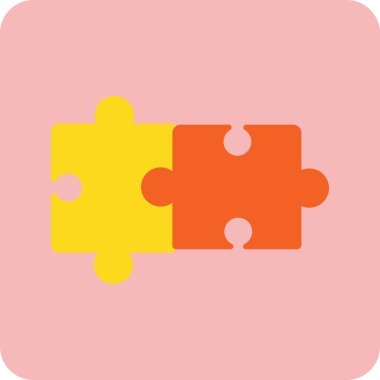 Bulmaca simgesi izole edildi. iş vektörü illüstrasyon tasarım şablonu