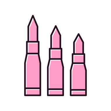 Kurşunların düz simgesi 