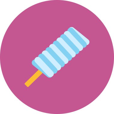 Buzlu şeker. Web simgesi basit illüstrasyon