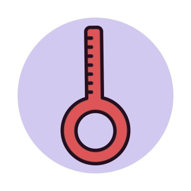 termometre simgesi vektör illüstrasyonu