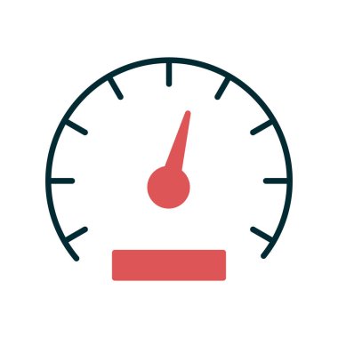 Hız göstergesi. Web simgesi basit tasarım 