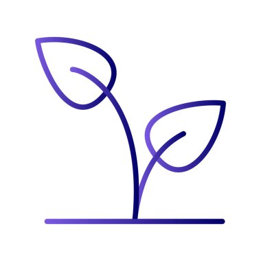 bitki simgesi, vektör illüstrasyonunu terk eder