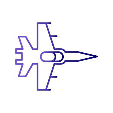 Fighter Jet ikon vektör çizimi