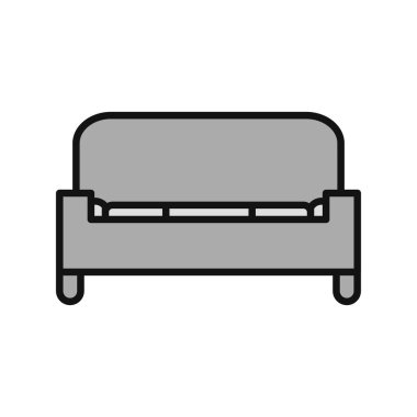 Koltuk simgesi, vektör illüstrasyonu