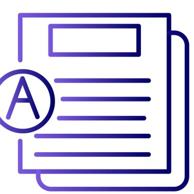 test simgesi vektör illüstrasyonu