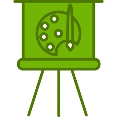 Palet. Web simgesi basit tasarım