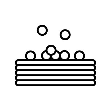 Top havuzu ikon vektör çizimi